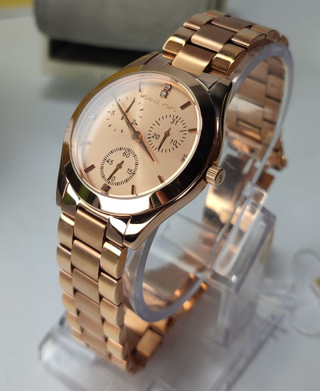 Michael Kors MK Watch MK3205 Rose Gold- Female